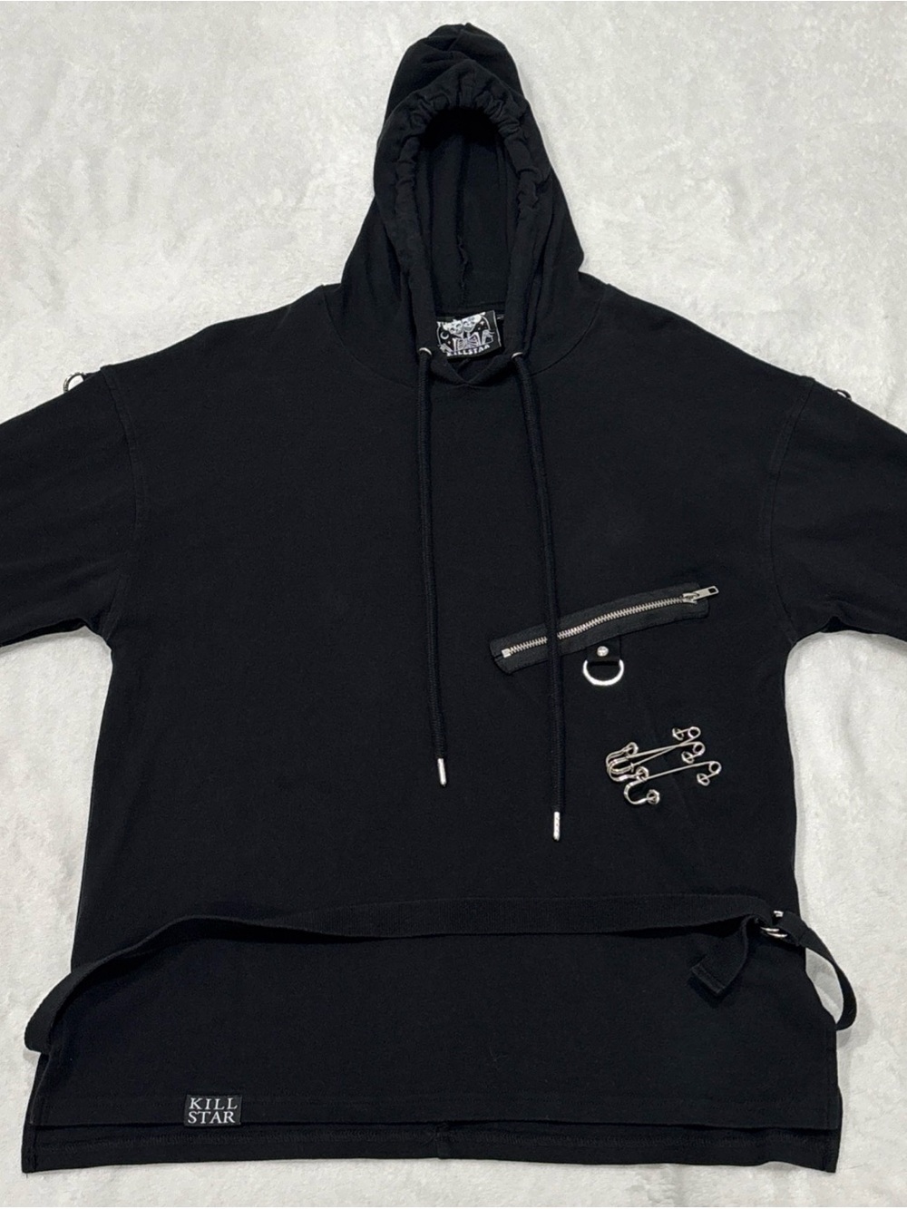 Killstar Black Tee with Branded Hem Tag